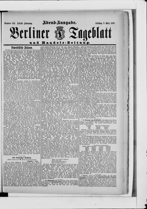 Berliner Tageblatt und Handels-Zeitung vom 07.03.1893