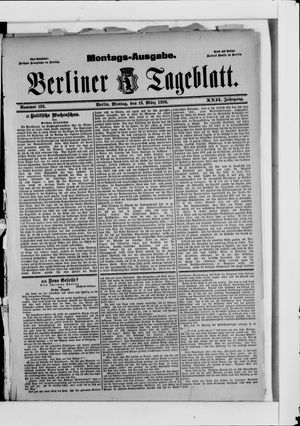 Berliner Tageblatt und Handels-Zeitung on Mar 13, 1893