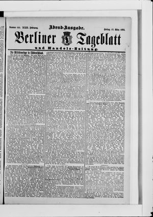 Berliner Tageblatt und Handels-Zeitung vom 17.03.1893