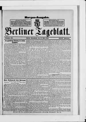 Berliner Tageblatt und Handels-Zeitung vom 18.03.1893