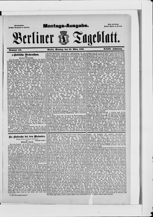 Berliner Tageblatt und Handels-Zeitung vom 20.03.1893