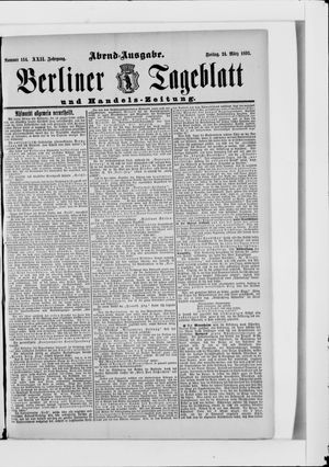 Berliner Tageblatt und Handels-Zeitung vom 24.03.1893