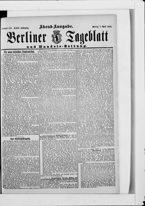 Berliner Tageblatt und Handels-Zeitung on Apr 7, 1893