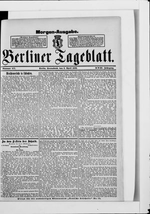Berliner Tageblatt und Handels-Zeitung vom 08.04.1893