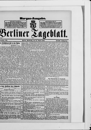 Berliner Tageblatt und Handels-Zeitung on Apr 12, 1893