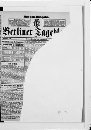 Berliner Tageblatt und Handels-Zeitung vom 09.05.1893