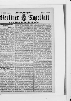 Berliner Tageblatt und Handels-Zeitung vom 02.06.1893