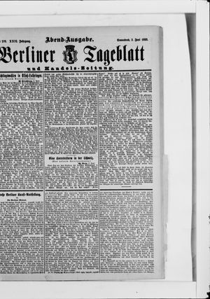 Berliner Tageblatt und Handels-Zeitung vom 03.06.1893