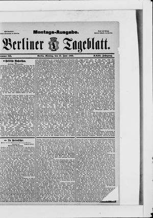 Berliner Tageblatt und Handels-Zeitung on Jun 12, 1893