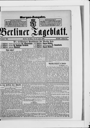 Berliner Tageblatt und Handels-Zeitung vom 13.06.1893