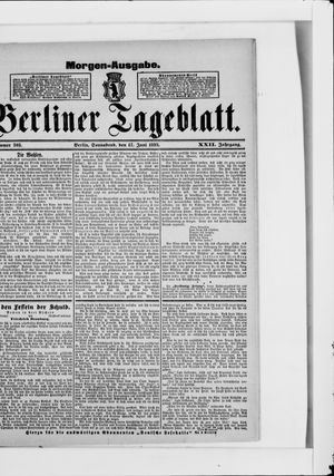Berliner Tageblatt und Handels-Zeitung vom 17.06.1893