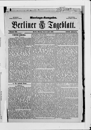 Berliner Tageblatt und Handels-Zeitung vom 03.07.1893