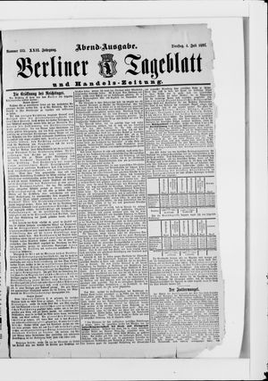Berliner Tageblatt und Handels-Zeitung vom 04.07.1893