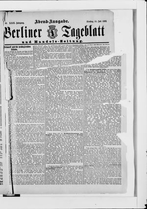 Berliner Tageblatt und Handels-Zeitung vom 11.07.1893