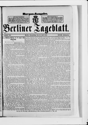 Berliner Tageblatt und Handels-Zeitung vom 13.07.1893