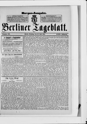 Berliner Tageblatt und Handels-Zeitung vom 18.07.1893