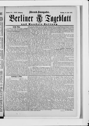 Berliner Tageblatt und Handels-Zeitung vom 18.07.1893
