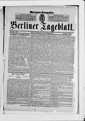 Berliner Tageblatt und Handels-Zeitung vom 03.08.1893