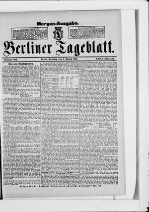 Berliner Tageblatt und Handels-Zeitung vom 06.08.1893