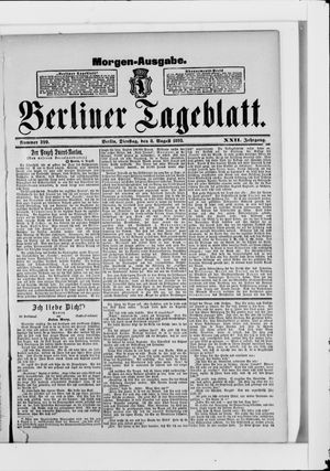 Berliner Tageblatt und Handels-Zeitung vom 08.08.1893