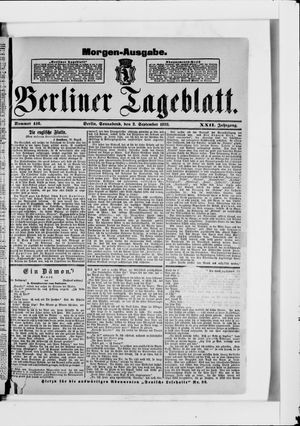 Berliner Tageblatt und Handels-Zeitung vom 02.09.1893