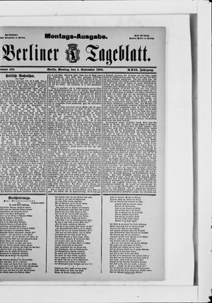 Berliner Tageblatt und Handels-Zeitung vom 04.09.1893