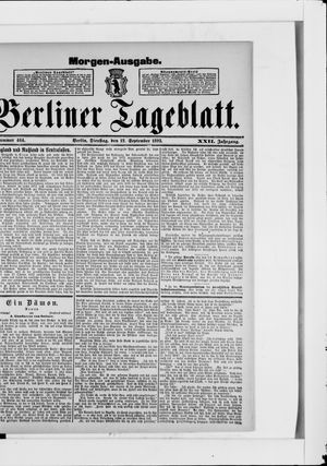 Berliner Tageblatt und Handels-Zeitung vom 12.09.1893
