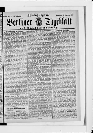 Berliner Tageblatt und Handels-Zeitung vom 16.09.1893