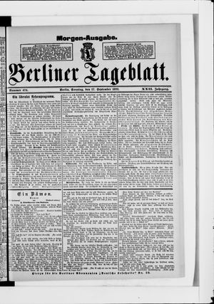 Berliner Tageblatt und Handels-Zeitung vom 17.09.1893
