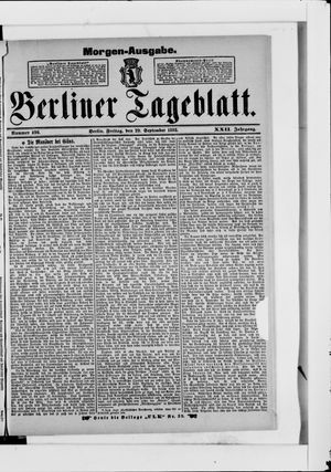 Berliner Tageblatt und Handels-Zeitung vom 29.09.1893