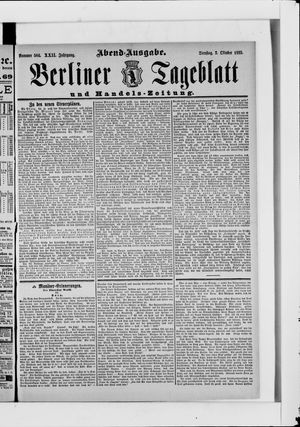 Berliner Tageblatt und Handels-Zeitung vom 03.10.1893