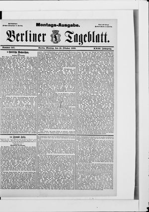 Berliner Tageblatt und Handels-Zeitung vom 16.10.1893