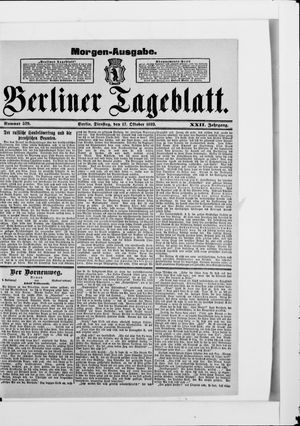 Berliner Tageblatt und Handels-Zeitung vom 17.10.1893