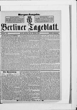 Berliner Tageblatt und Handels-Zeitung vom 20.10.1893