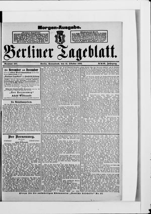 Berliner Tageblatt und Handels-Zeitung vom 21.10.1893