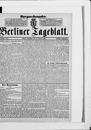 Berliner Tageblatt und Handels-Zeitung vom 24.10.1893