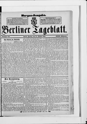Berliner Tageblatt und Handels-Zeitung vom 27.10.1893