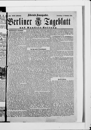 Berliner Tageblatt und Handels-Zeitung vom 02.11.1893