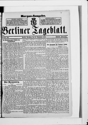 Berliner Tageblatt und Handels-Zeitung vom 14.11.1893