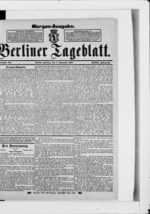 Berliner Tageblatt und Handels-Zeitung vom 01.12.1893