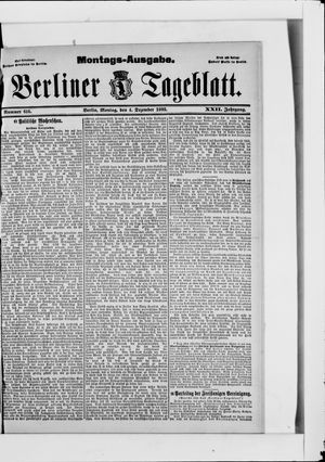 Berliner Tageblatt und Handels-Zeitung vom 04.12.1893