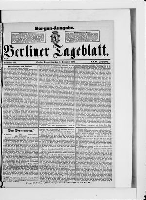 Berliner Tageblatt und Handels-Zeitung on Dec 7, 1893