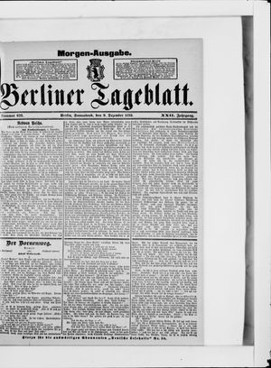 Berliner Tageblatt und Handels-Zeitung vom 09.12.1893