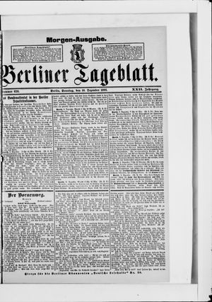 Berliner Tageblatt und Handels-Zeitung vom 10.12.1893