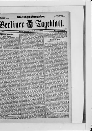 Berliner Tageblatt und Handels-Zeitung vom 18.12.1893