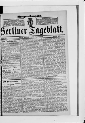 Berliner Tageblatt und Handels-Zeitung vom 20.12.1893