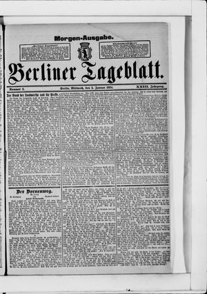Berliner Tageblatt und Handels-Zeitung on Jan 3, 1894