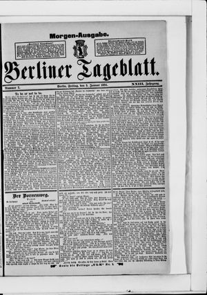 Berliner Tageblatt und Handels-Zeitung vom 05.01.1894