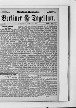 Berliner Tageblatt und Handels-Zeitung vom 08.01.1894
