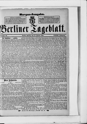 Berliner Tageblatt und Handels-Zeitung vom 12.01.1894
